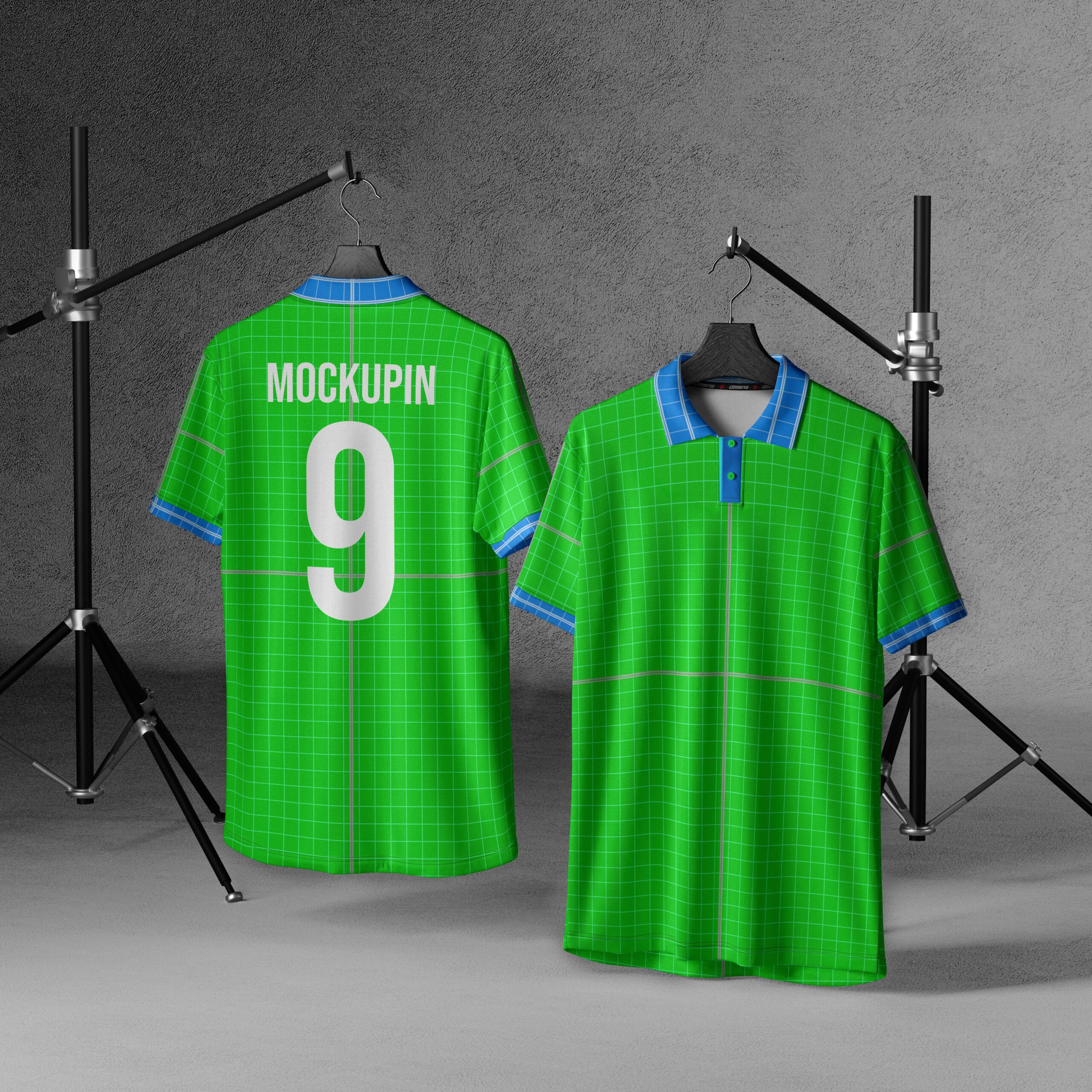 Polo Shirt PSD Mockup - Front & Back Mockup