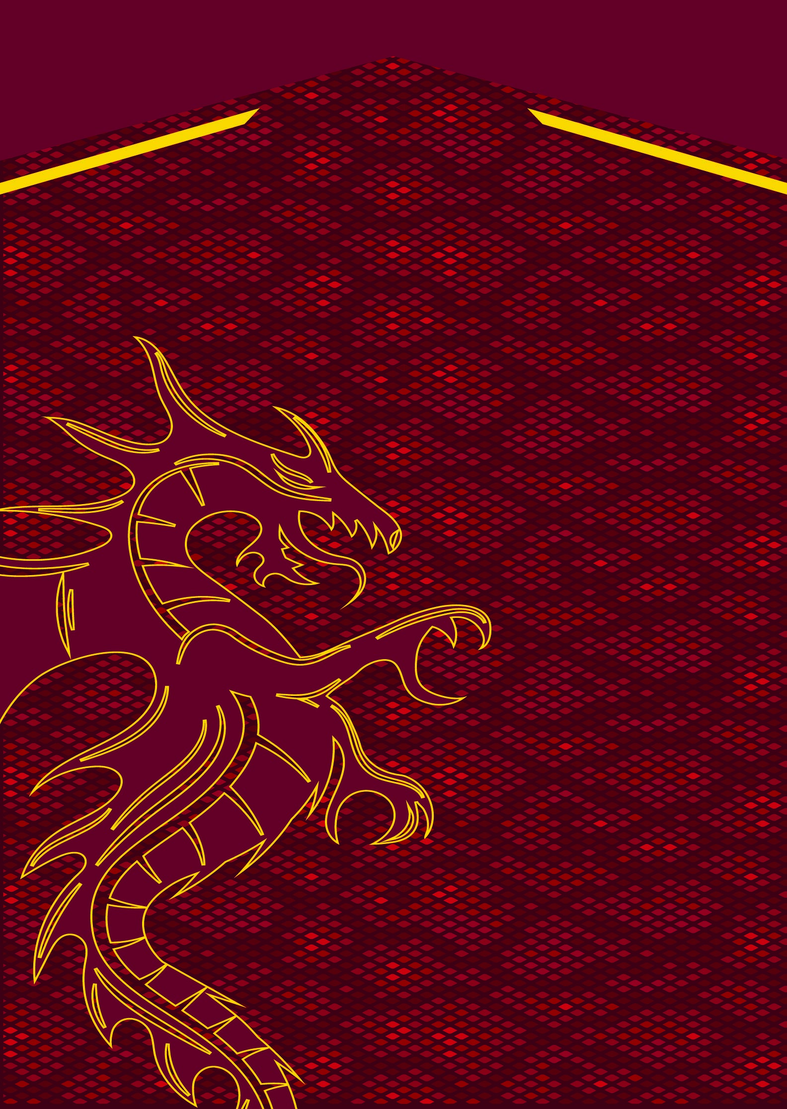 Golden Dragon Abstract Geometric Background Vector-Red Maroon Dragon Sports Jersey Print Design- SK-31