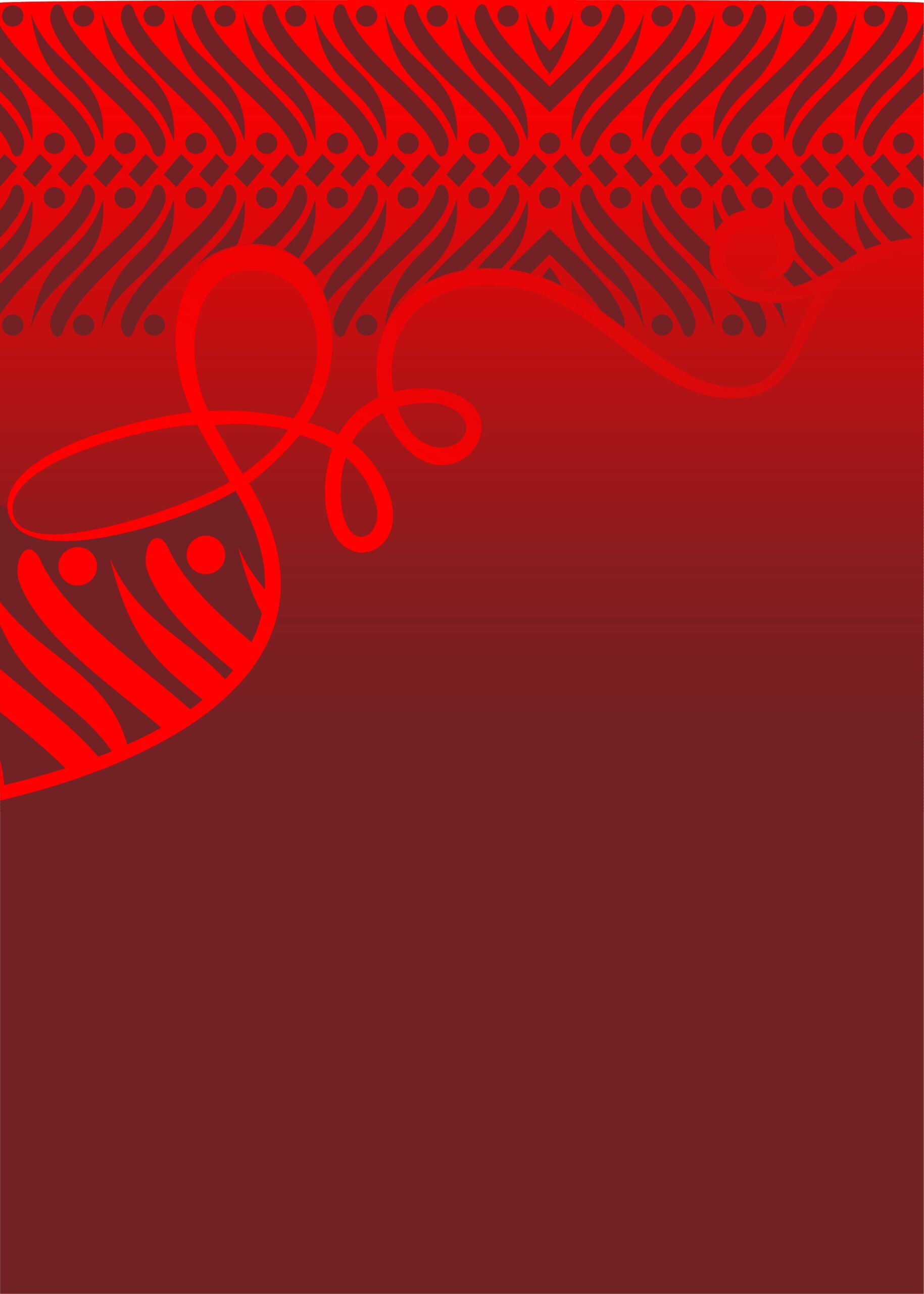 Red Maroon Traditional Tribal Pattern Border Design SK-191